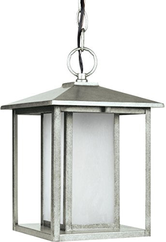 Generation Lighting 69029EN3-57 Hunnington One Light Outdoor Pendant, Weathered Pewter Alternate Image.jpg