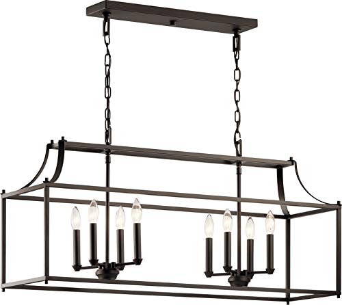 Kichler 42497OZ Morrigan Eight Light Linear Chandelier, Olde Bronze Alternate Image.jpg