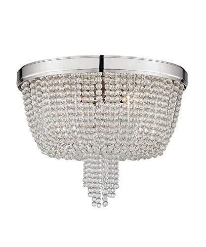 Hudson Valley 9008-PN Royalton Four Light Flush Mount, Polished Nickel Alternate Image.jpg