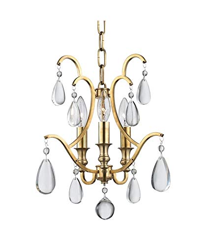 Hudson Valley 9303-AGB Crawford Three Light Semi Flush Mount/Pendant, Aged Brass Alternate Image.jpg