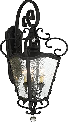 Minka-Lavery 9333-661 Brixton Ivy Three Light Outdoor Lantern, Coal W/Honey Gold Highlight Alternate Image.jpg