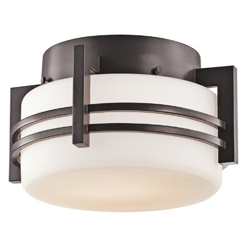 Kichler 9557AZ Pacific Edge One Light Outdoor Ceiling Mount, Architectural Bronze Alternate Image.jpg