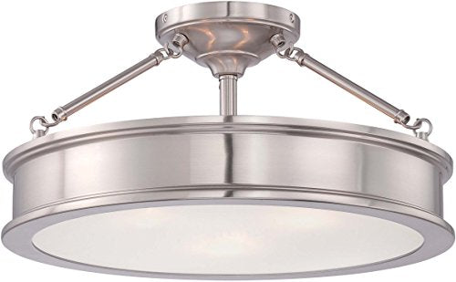 Minka-Lavery 4177-84 Harbour Point Three Light Semi Flush Mount, Brushed Nickel Alternate Image.jpg