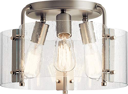 Kichler 42954NI Thoreau Three Light Semi Flush Mount, Brushed Nickel Alternate Image.jpg