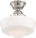 Minka-Lavery 2257-613 One Light Semi Flush Mount, Polished Nickel Alternate Image.jpg