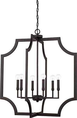 Capital Lighting 526161BI Lesley Six Light Foyer Pendant, Black Iron Alternate Image.jpg