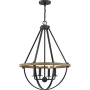 Quoizel BRL2823EK Bartlett Four Light Pendant, Earth Black Alternate Image 4.jpg