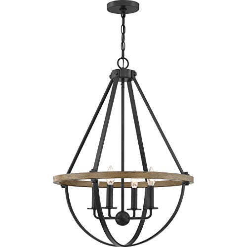 Quoizel BRL2823EK Bartlett Four Light Pendant, Earth Black Alternate Image 4.jpg
