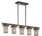 Kichler 43590AVI Ahrendale Five Light Linear Chandelier, Anvil Iron Alternate Image.jpg