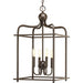 Progress P500036-020 Assembly Hall Collection Four-Light Antique Bronze Coastal Pendant Light Alternate Image.jpg