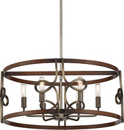 Minka-Lavery 2696-115 Yorkville Six Light Pendant, Aged Darkwood With Silver Patina Alternate Image.jpg