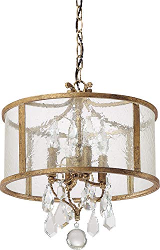 Capital Lighting 9484AG-CR Blakely Four Light Pendant, Antique Gold Alternate Image.jpg