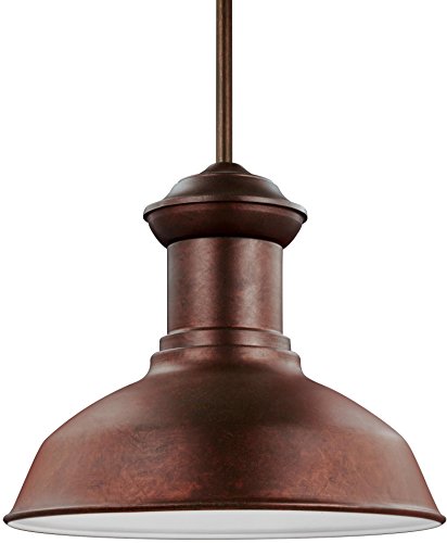 Generation Lighting 6247701EN3-44 Fredricksburg LED Outdoor Pendant, Weathered Copper Alternate Image.jpg