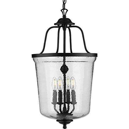 Progress P500207-031 Bowman Collection Four-Light Black Foyer Pendant Alternate Image.jpg