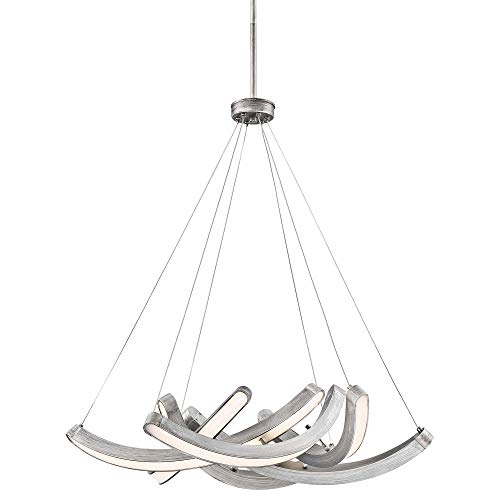 George Kovacs P1336-665-L Swing Time LED Pendant, Brushed Silver Alternate Image.jpg