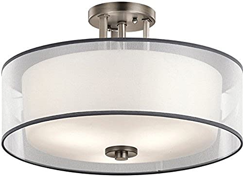 Kichler 43194AP Tallie Three Light Semi Flush Mount, Antique Pewter Alternate Image.jpg