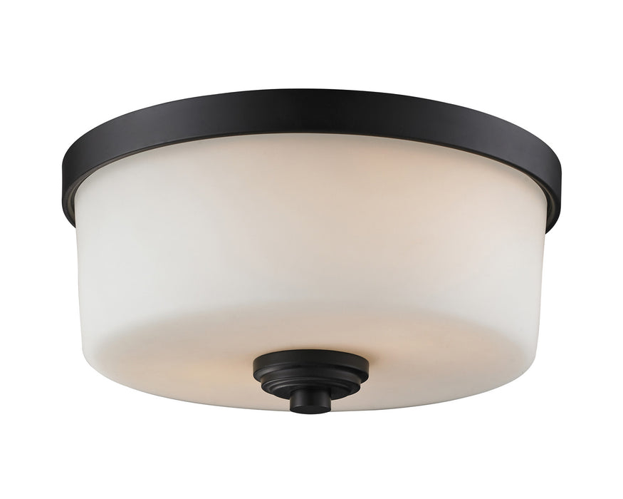 Z-Lite 220F2 Arlington Two Light Flush Mount, Bronze Main Image.jpg