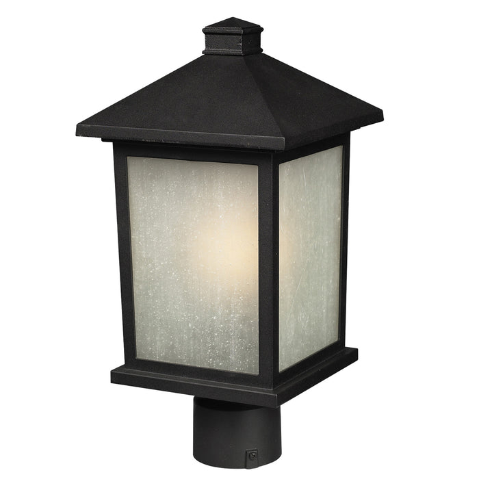 Z-Lite 507PHM-BK Holbrook One Light Outdoor Post Mount, Black Main Image.jpg