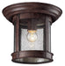 Z-Lite 515F-WB Outdoor Flush Mount One Light Outdoor Flush Mount, Weathered Bronze Main Image.jpg