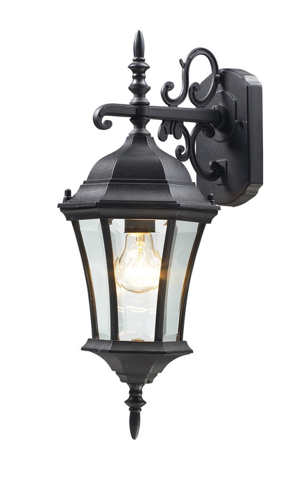 Z-Lite 522S-BK Wakefield One Light Outdoor Wall Sconce, Black Main Image.jpg