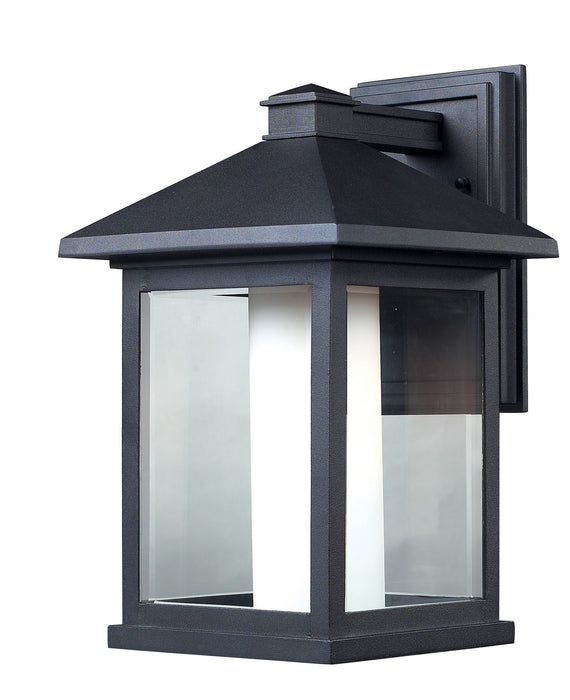 Z-Lite 523B Mesa One Light Outdoor Wall Sconce, Black Main Image.jpg