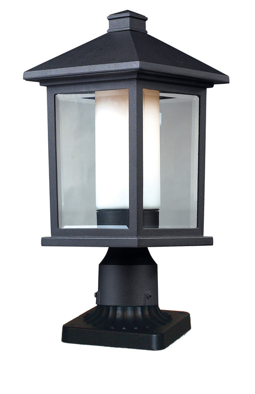 Z-Lite 523PHM-PM Mesa One Light Outdoor Pier Mount, Black Main Image.jpg