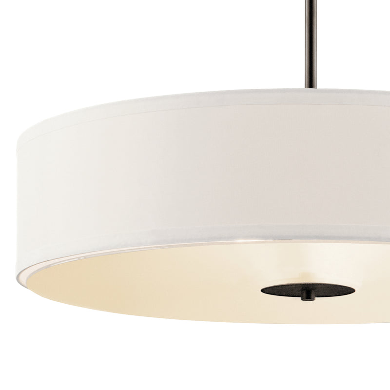 Kichler 42122OZ Three Light Pendant/Semi Flush, Olde Bronze (3)