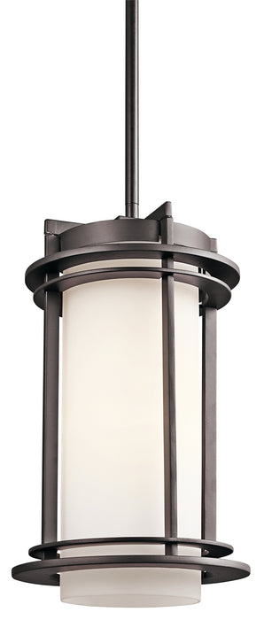 Kichler 49348AZ Pacific Edge One Light Outdoor Pendant, Architectural Bronze Main Image.jpg