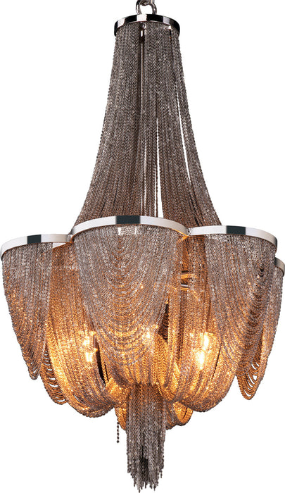 Maxim 21464NKPN Chantilly Six Light Chandelier, Polished Nickel Main Image.jpg