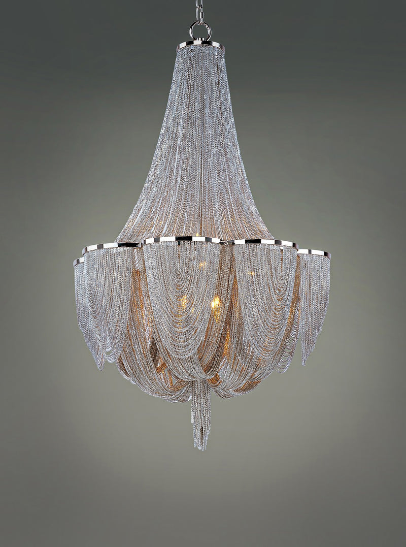 Maxim 21466NKPN Chantilly 12 Light Chandelier, Polished Nickel Alternate Image 3.jpg