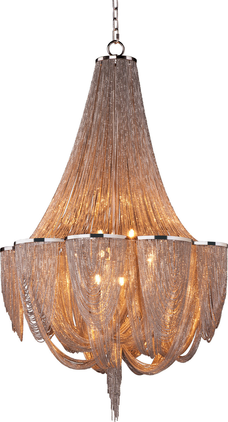 Maxim 21466NKPN Chantilly 12 Light Chandelier, Polished Nickel Main Image.jpg