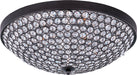 Maxim 39871BCBZ Glimmer Four Light Flush Mount, Bronze Main Image.jpg