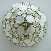 Crystorama 524-SA Palla Three Light Flush Mount Antique Silver Alternate Image 2.jpg