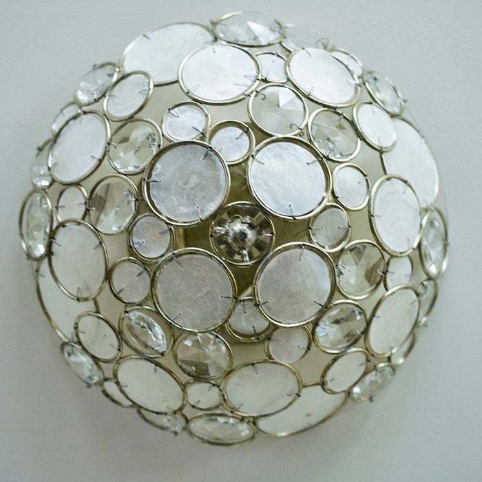 Crystorama 524-SA Palla Three Light Flush Mount Antique Silver Alternate Image 2.jpg