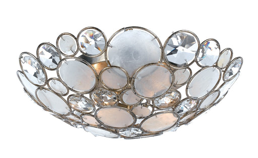 Crystorama 524-SA Palla Three Light Flush Mount Antique Silver Main Image.jpg