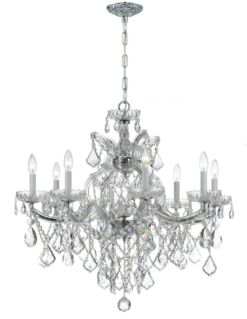 Crystorama 4409-CH-CL-S Maria Theresa Nine Light Chandelier Polished Chrome Main Image.jpg