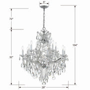 Crystorama 4413-CH-CL-SAQ Maria Theresa 13 Light Chandelier Polished Chrome Alternate Image.jpg