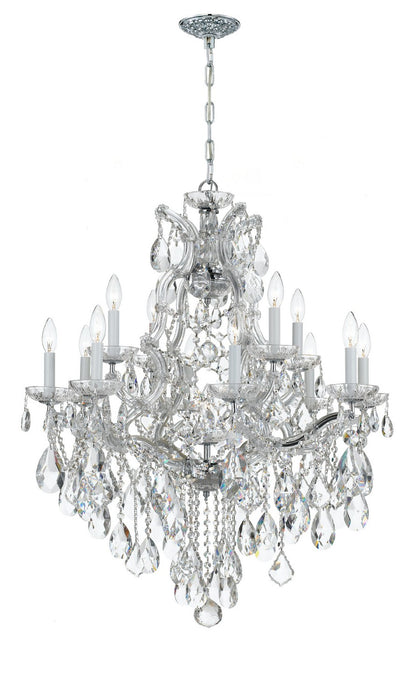 Crystorama 4413-CH-CL-SAQ Maria Theresa 13 Light Chandelier Polished Chrome Main Image.jpg