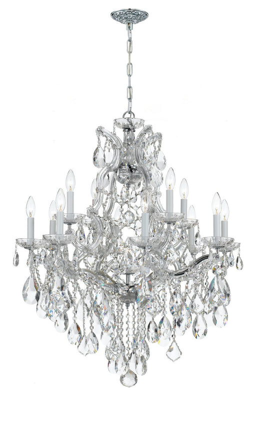 Crystorama 4413-CH-CL-SAQ Maria Theresa 13 Light Chandelier Polished Chrome Main Image.jpg