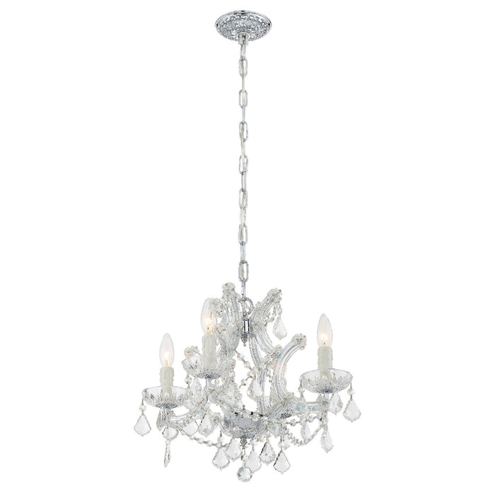 Crystorama 4474-CH-CL-MWP Maria Theresa Four Light Mini Chandelier Polished Chrome Alternate Image 2.jpg