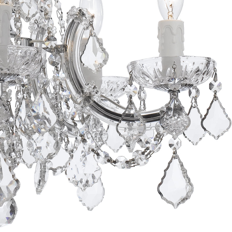 Crystorama 4476-CH-CL-MWP Maria Theresa Five Light Mini Chandelier Polished Chrome Alternate Image 2.jpg
