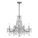 Crystorama 4476-CH-CL-S Maria Theresa Five Light Mini Chandelier Polished Chrome Alternate Image.jpg