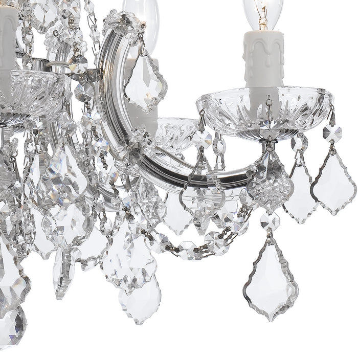 Crystorama 4476-CH-CL-S Maria Theresa Five Light Mini Chandelier Polished Chrome Alternate Image 2.jpg