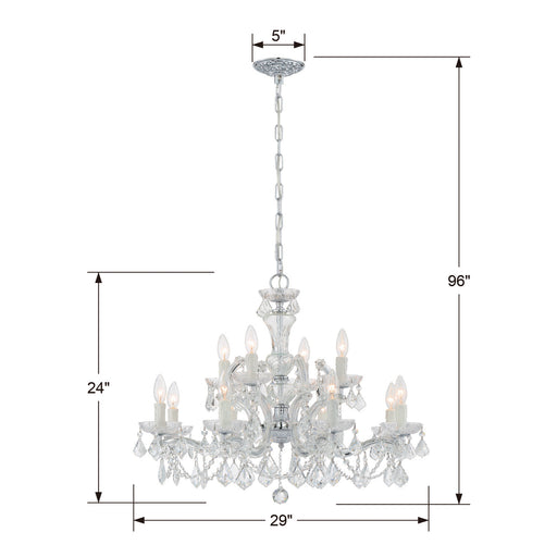 Crystorama 4479-CH-CL-S Maria Theresa 12 Light Chandelier Polished Chrome Alternate Image.jpg