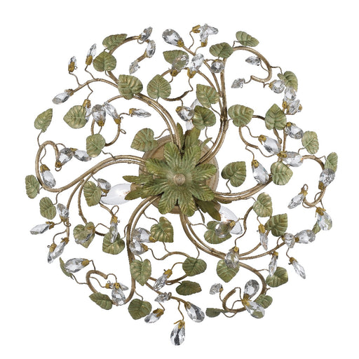 Crystorama 4840-CT Josie Five Light Semi Flush Mount Champagne Green Tea Alternate Image.jpg