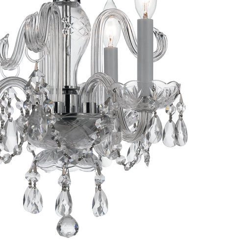 Crystorama 5044-CH-CL-MWP Traditional Crystal Three Light Mini Chandelier Polished Chrome Alternate Image.jpg