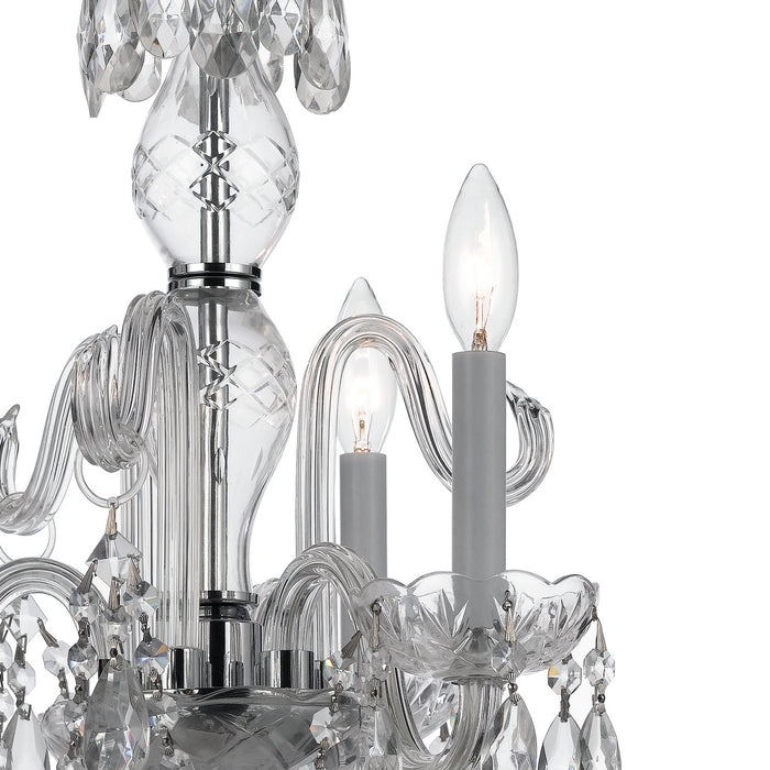 Crystorama 5044-CH-CL-MWP Traditional Crystal Three Light Mini Chandelier Polished Chrome Alternate Image 2.jpg
