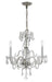 Crystorama 5044-CH-CL-MWP Traditional Crystal Three Light Mini Chandelier Polished Chrome Main Image.jpg