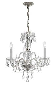 Crystorama 5044-CH-CL-S Traditional Crystal Three Light Mini Chandelier Polished Chrome Main Image.jpg