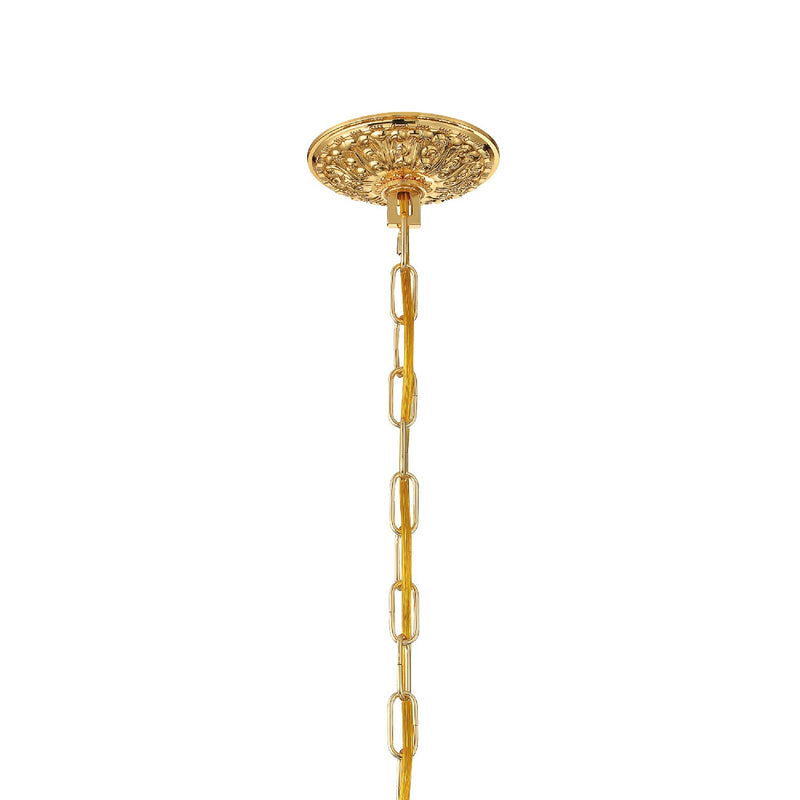 Crystorama 1005-PB-CL-MWP Traditional Crystal Five Light Chandelier Polished Brass Alternate Image 4.jpg